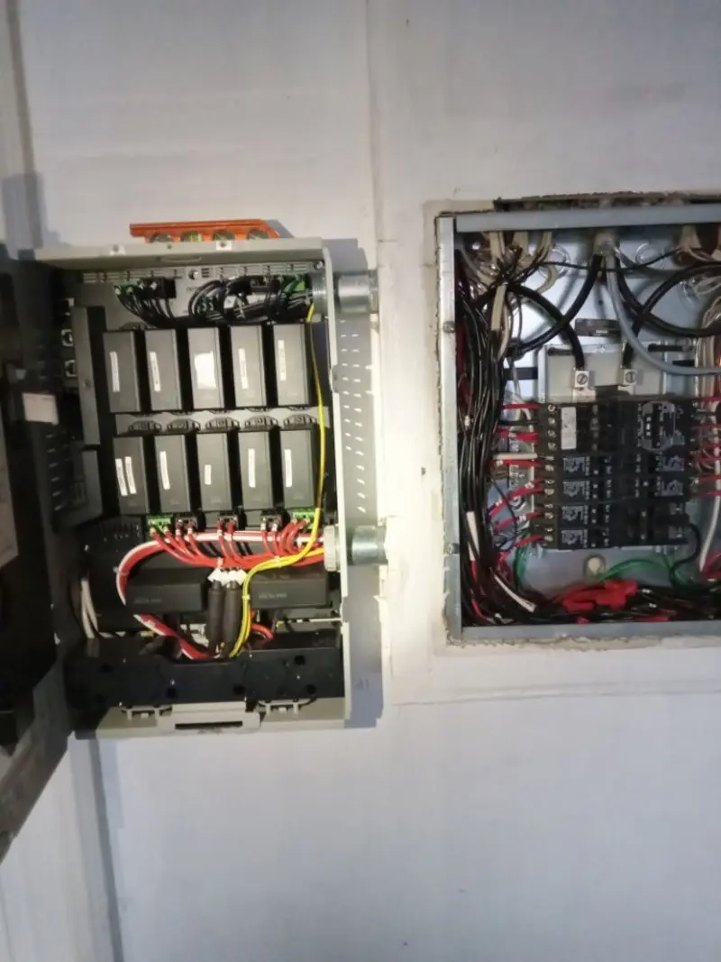 Electrical panel upgrade completed for Security Camera Wiring in Auburn
